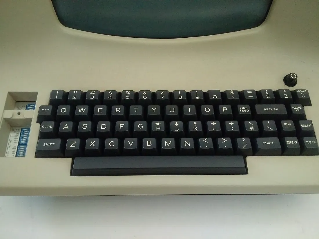 The ADM-3A terminal where Bill Joy created Vi